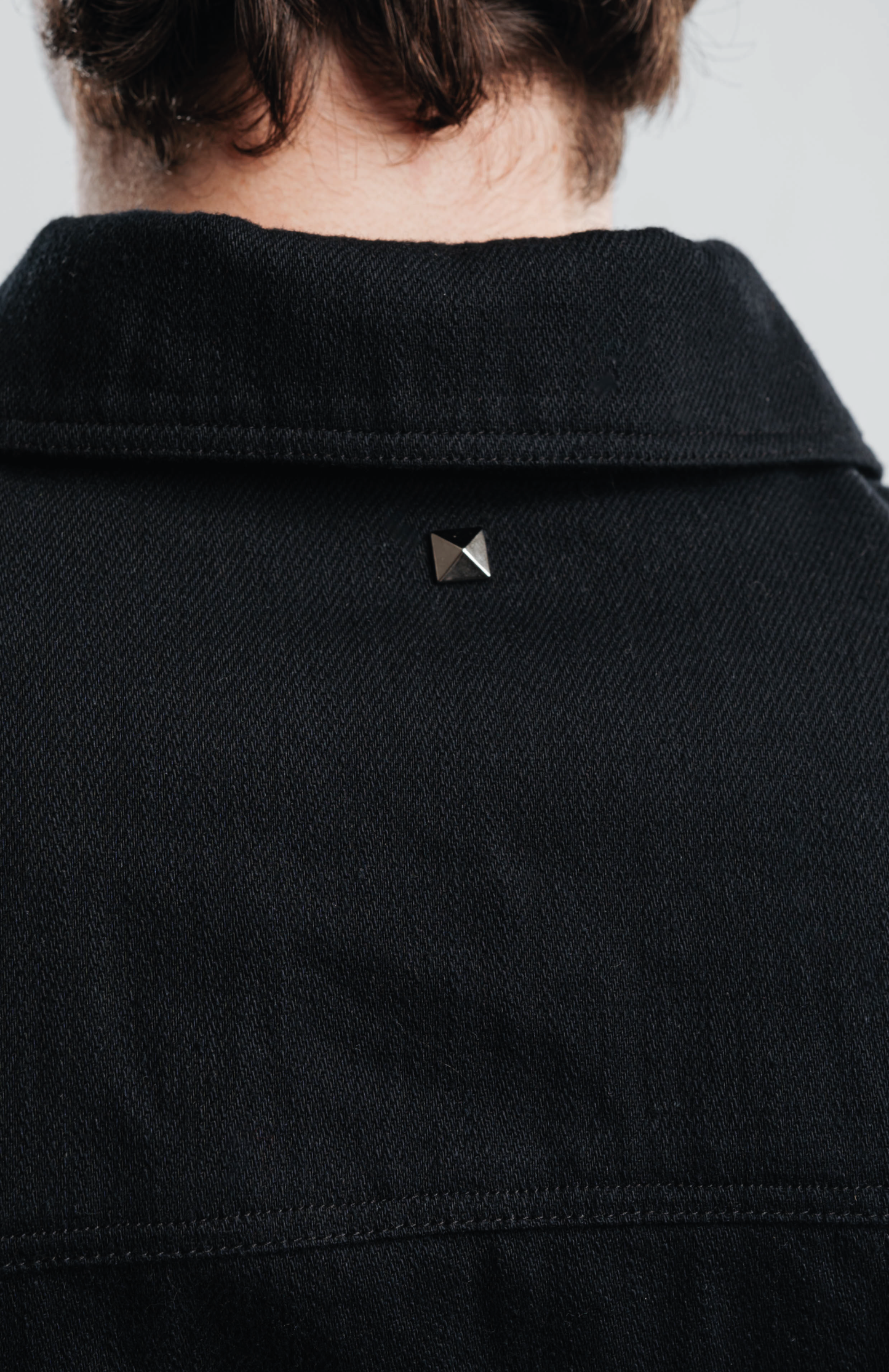 BLACK DENIM OVERSHIRT