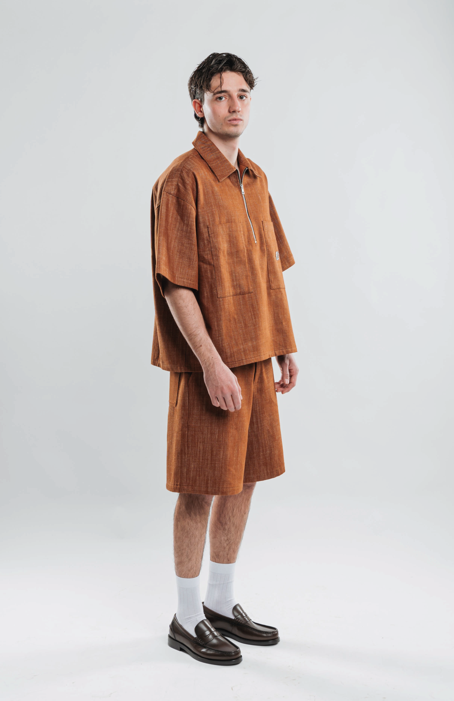 RUST DENIM OVERSHIRT