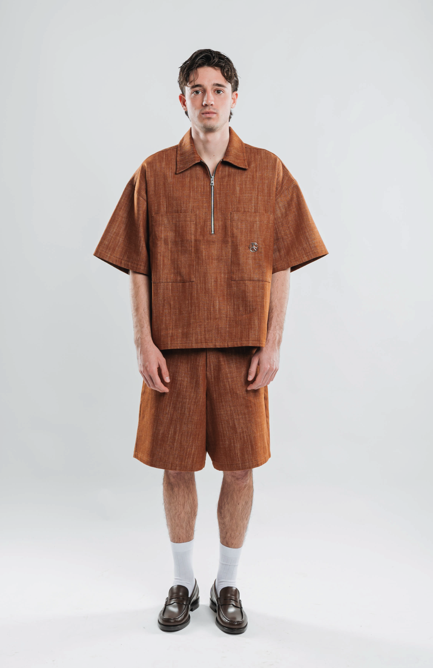 RUST DENIM OVERSHIRT