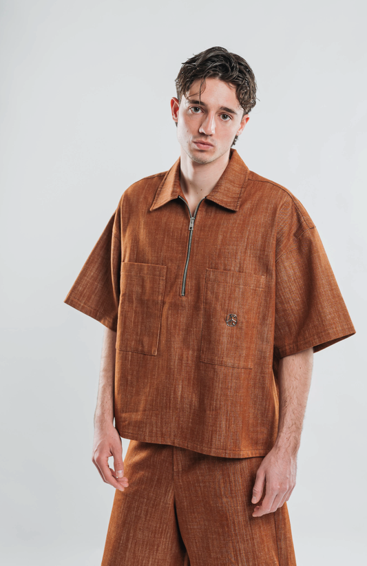 RUST DENIM OVERSHIRT