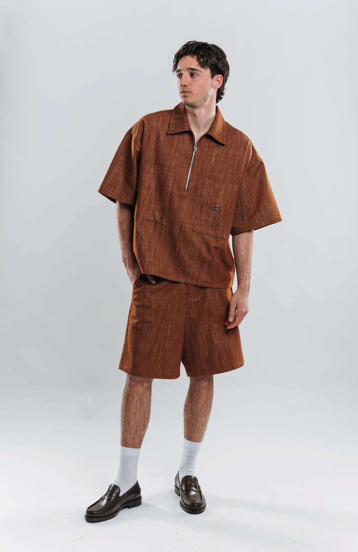 RUST DENIM OVERSHIRT