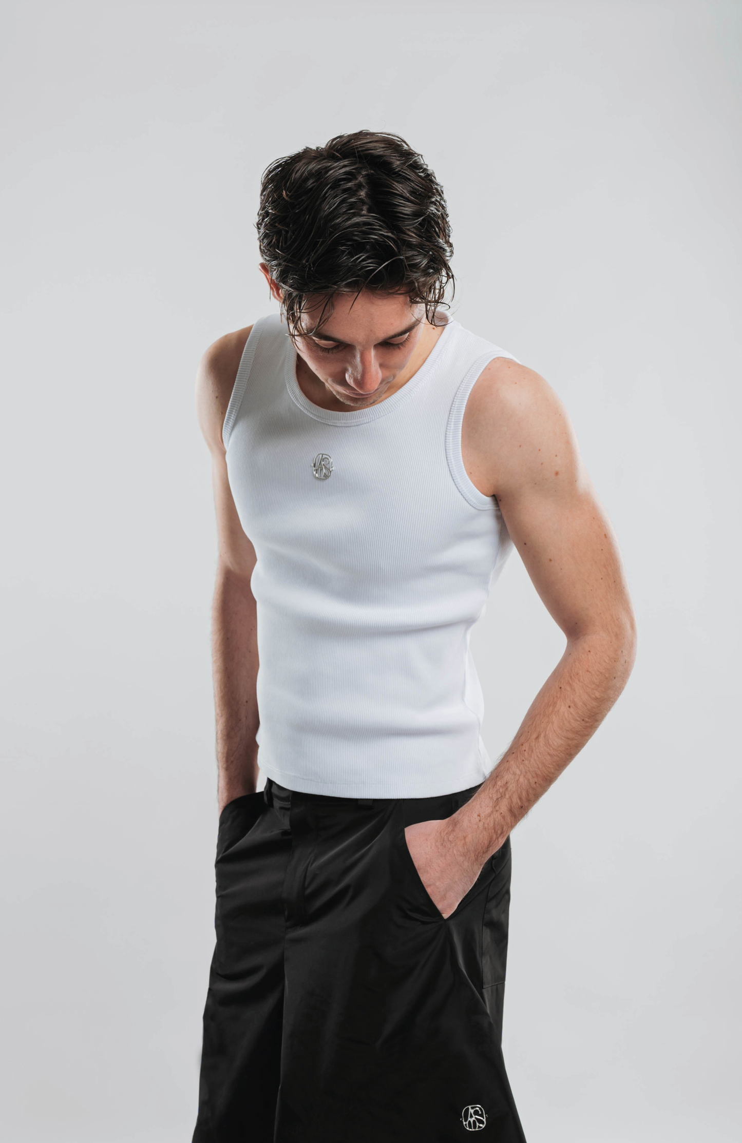 METAL WHITE TANK TOP
