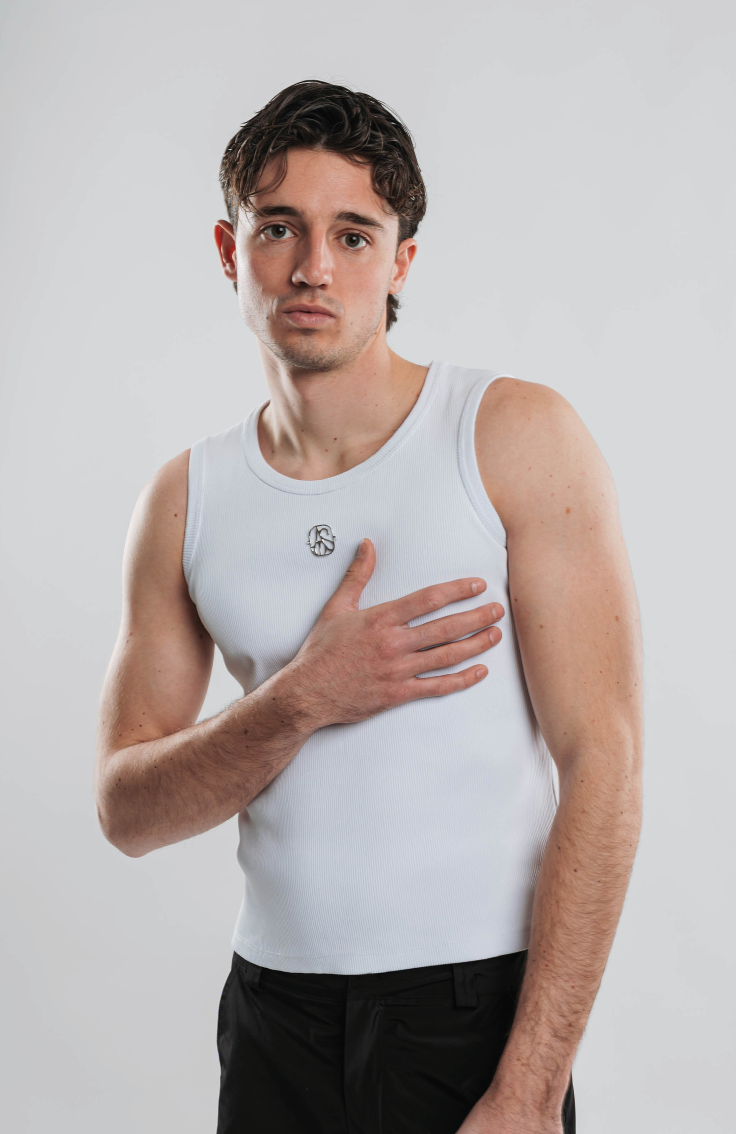 METAL WHITE TANK TOP