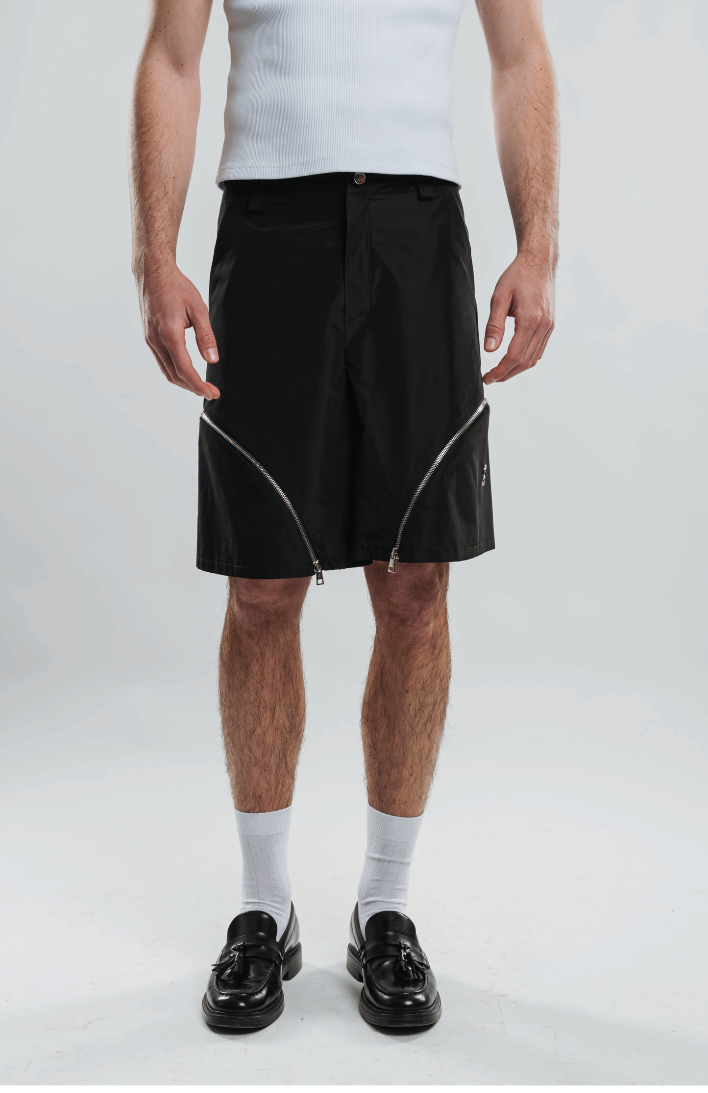 NYLON ZIP SHORTS
