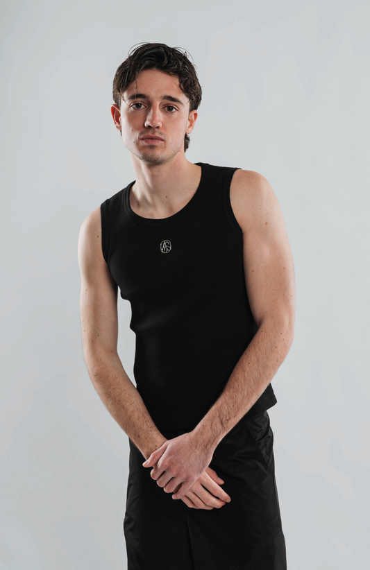 METAL BLACK TANK TOP
